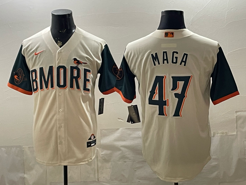 Men Baltimore Orioles #47 Maga White Game 2026 Nike MLB Jersey 051901->los angeles dodgers->MLB Jersey